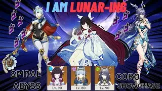 The best Lunar team as of right now ??? 3 team showcase in spiral abyss | Genshin impact |