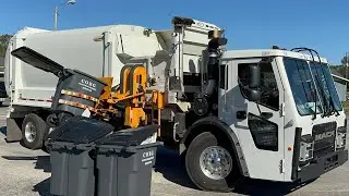 Brand New Mack LR Labrie Automizer Garbage Truck Packing Out