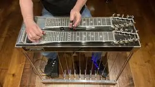 The 7 Licks Slowly Played Working Man Blues Pedal Steel Guitar # 2 Improvised Solo #pedalsteelguitar