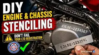 DIY Motorcycle Stenciling: Don't Fail Your LTO/Registration! #motorcycle #diy #ltoregistration