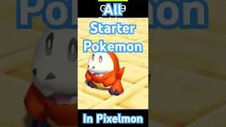 All Starter Pokemon in Pixelmon #pixelmonmod