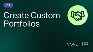 Create Custom Portfolios