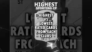 HIGHEST RATED VS LOWEST RATED PLAYERS FROM EACH CLUB pt7 #fifa #fc25 #football #lille #sporting