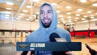 Jose Alvarado on win over Rockets, Saddiq Bey | Pelicans Practice 12/19/2025