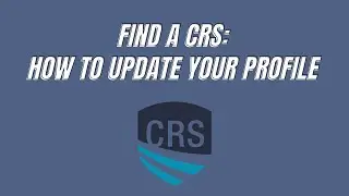 Find a CRS: Update Your Profile | RRC