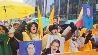 Iranians Rally in Brussels in Front of European Parliament Backing Nationwide Protests in Iran&ndash;Jan 9