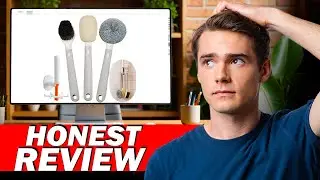 Dish Brush Gray Set of 4 with Holder Review &ndash; Best Kitchen Brush Set or Waste of Money?