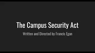 Campus Security Act   Francis Egan