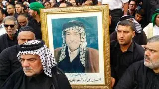 تشيع خادم الحسين ع وزعيم عشيرة الساده البو جريو في النجف الاشرف سيدباقر جريو عدسة حسين العريض 2016