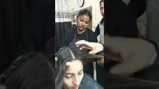 Students Training || Hair Rebonding || Smoothening || The Glow Hub Salon