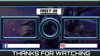 freefire gaming outro end screen templates non copyright