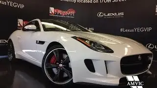 Used 2015 White Jaguar F-TYPE V6 S Walkaround Review | Nisku Alberta
