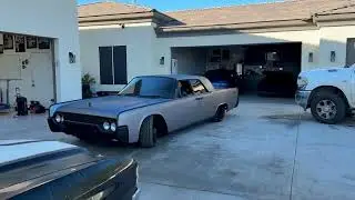 1961 Lincoln Continental garage move 