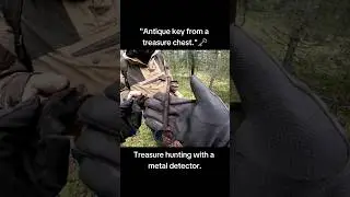 Antique key from a treasure chest.