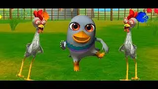 Hen vs Panda 🐼||El Pollito Pio 3d-Canciones de la granja de zenon||Ep 1731||Subscribe Bopot Nopoyiol
