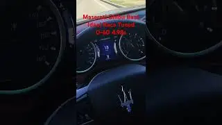 Maserati Ghibli Base 0-60 TUNED Ideal Race vs STOCK #maseratighibli #idealrace #tunedcar