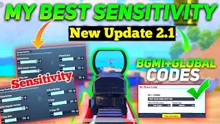New Update 2.1 Zero Recoil Sensitivity + Code✅ Hacker like spray sensitivity | No Recoil ⚡ BGMI/PUBG
