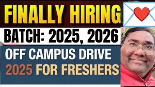 IT jobs for freshers|Job vacancy in bangalore|Off campus drive for 2025 batch|off campus Hiring 2026