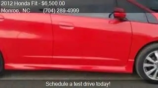 2012 Honda Fit Sport 4dr Hatchback 5A for sale in Monroe, NC