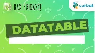 DAX Fridays! #60: DATATABLE