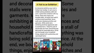 A Visit to an Exhibition || Essay on Visit to an Exhibition #english #essay #exhibition