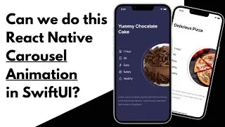 Can we do this React Native Carousel Animation in SwiftUI - Animated Carousel Slider - Xcode 13