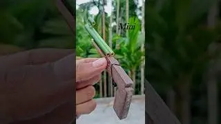Bamboo Creations with Mini Wooden Slingshots #Bamboo #Slingshots #Diy