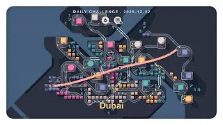 mini motorways (daily challenge 2025 12 02) [no commentary gameplay]