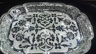 Pure Silver Special Tray , All sizes and weights available at store