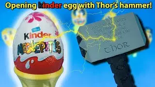 This is how Thor opens a Kinder Surprise EGG (probably) ASMR Special BROKEN MJ&Ouml;LNIR opening #132
