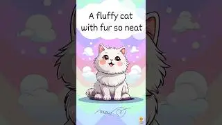 Adorable Cat Poem for Kids Cute & Playful Kitty Rhyme😺#KidsPoetry #Rhyme #ChildrensPoem #ViralVideo