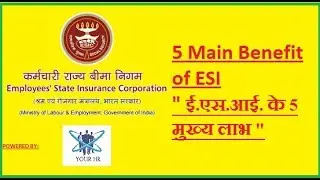 5 Main Benefit of ESI 