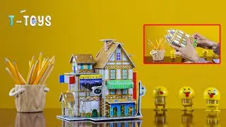 3D Puzzle Toy House Making Model a France Hotel 2021