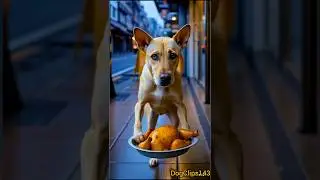 🐶 Loyal Dog Works at Restaurant to Feed Her Puppies | Heart Touching AI Dog Story 💔🍲 #kutta