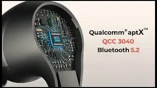 Wireless Earbuds, Qualcomm QCC3040 Bluetooth 5.2, 4 Mics.