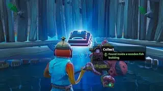 Fortbyte #17 Challenge - Found Inside a Wooden Fish Building Guide - Fortnite Battle Royale