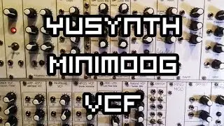 Yusynth MiniMoog VCF Demo - Eurorack Demo
