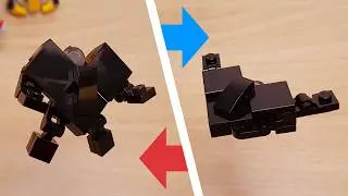 Мини-робот-трансформер LEGO из кирпича Stealth Fighter - Shadow Striker #LEGO #stealth
