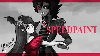 (Re-upload) Grey Kiss - SPEEDPAINT (original characters)