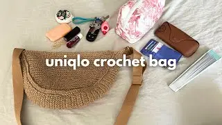 what's in my uniqlo crochet bag