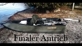 Finale Version des Tretantriebs - absolut leise und anpassbar auf fast alle Ruderboote