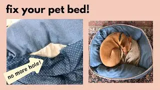 How to fix a hole in a dog bed
