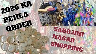 Sarojini Nagar Shopping | 1st Order of 2026 | Winter shopping 🛍  #sarojininagar #custombadges