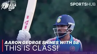 Aaron George SHINES with 58 ✨ | IND U-19 vs SL U-19 | U19 Asia Cup 2025 | 1st Semi-Final | ZI1J