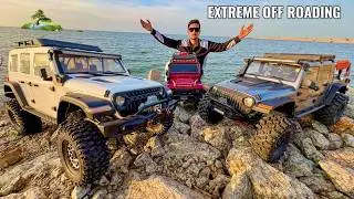 Extreme Off roading With My Rc Cars Rc Thar Roxx, Jeep Rubicon