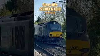 DRS Class 68s on Nuclear Duty Top & Tail Flask Train in Action #trainspotting #trains #drs #nuclear