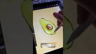 How to draw an avocado #procreate #digitalart