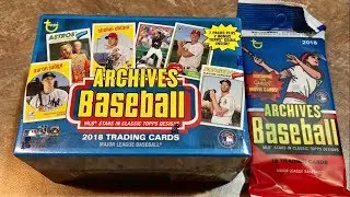 2018 TOPPS ARCHIVES BLASTER BOX + PACK OPENING!