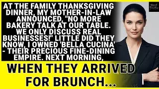 My Husband's Rich Family Mocked My Small Bakery - They Didn't Know I Owned Their Favorite Restaurant