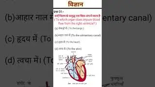 vigyan MCQ//science mcq//class 10th science #humanbody #2026 #boardexam2026 #education